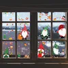 Decorazioni natalizie Decorazione per finestra 10 fogli Adesivi Babbo Natale Fiocchi di neve Cervo carino Casa Scuola Ufficio Consegna a domicilio Amvo7