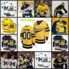 Jackson Hallum 2023 Uniform Hockey Jersey 13 T. J. Hughes Steve Holtz Dylan Duke Seamus Casey Noah West Tyler Shea Johnny Druskinis Michigan Wolverines Jerseys