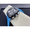 Richarder Milles Orologi di moda Orologio multifunzione in fibra classico con tachimetro cavo 11-03 RM Uomo Superlativo in carbonio con marchio