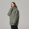 Chaquetas de esquí para mujer, Tops, ropa, abrigo de esquí, Snowboard al aire libre, traje impermeable a prueba de viento, más algodón para invierno