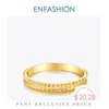 Bangle Enfashion Crystal Piramid Bangles for Women Armband Gold Color Party Bransoletka Modna Biżuteria Przyjazdy Prezenty 2023 B2155