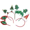 Jullekorationer pannband träd mode pannband Santa Hat Xmas Bows Party Hatts Holiday Accessory Drop Delivery AM5NF