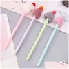 Stylos à gel Stylos à gel en gros 1pc créatif chapeau forme coquille stylo bricolage bureau papeterie fournitures scolaires écriture lisse encre noire goutte deliv dhdzj