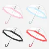 Paraplu's Transparante regenparaplu met lange steel Ultralicht Dames Kinderen Dames 54DC