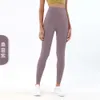 L-919 Pantaloni da yoga da donna con fondo spazzolato double face Pantaloni da jogging casual con legging elastico a vita alta morbidi