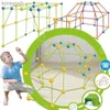 Cuisines Jouer à la nourriture Enfants construisant des forts construisant des châteaux tunnels tentes kits bricolage 3D jouer maison construction jouets pour enfants cadeaux d'anniversaire blocs de constructionL231104