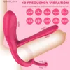 Andere massageartikelen Uitgestelde ejaculatie Penisring Cockring G-spot Clitorisstimulator Producten voor volwassenen Kunstkut Erotisch Speeltjes voor koppels Q231104