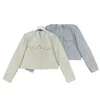Damesjassen designer herfst nieuwe Ce Nanyou Celebrity Style Slank en Dual Pocket Design Veelzijdige wollen korte jas voor dames 8TKY