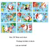 Kerstversiering Sneeuwvlok Raamstickers Stickers Kerstman Rendieren Stickers Voor Glazen Ramen Dubbelzijdig Statisch Dag Thuis School Uit Amzbl