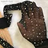 Socks Hosiery 2022 Summer Fishnet Diamond Pantyhose Women Sexy Fashion Shiny Net Tights Female Slim Rhinestone Mesh Nylon Stockings Tights T231104