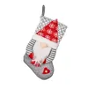 Decorazioni natalizie Corda Senza volto Vacanza in famiglia Bambola di peluche Merry Stocking Decorazione con sospensione