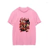 T-shirts pour femmes Kakegurui Cosplay Tee Japenese Fashion Anime Streetwear School Kawaii Oversized Crewneck Unisex 2023 Summer Solid Top