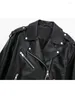 Dames lederen herfst faux losse korte jas jas voor damesjassen kleding biker