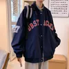 Vestes pour hommes 2023 hommes Style coréen Harajuku surdimensionné manteau automne couleur unie mode hommes coupe-vent homme vêtements Bomber veste