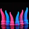 Dildo / Dong Silicone Polpo Tentacolo Enorme Animale Colorato Mostro Massaggio alla prostata Anale Butt Plug Giocattolo del sesso per le donne Giocattoli per adulti 230404