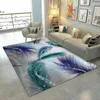 Carpets Modern Abstract Carpet Livingroom Simple Leaf Pattern Sofa Coffee Table Pad Area Rug Cute Bedroom Bedside Blanket Cloakroom Mat