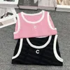 Frauen-T-Shirts mit Rundhalsausschnitt, Sport, gestrickt, Tanktop, ärmellos, Tanks, Tops, Strick-T-Shirt