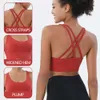 Lu Lu Canottiera Yoga Lemon Algin Reggiseno Donna Push Up Senza Cuciture Reggiseno Sportivo con Pettorine Lady Activewear Palestra Crop Fitness Top Elasticizzato Allenamento Canotta Allineare l'Abbigliamento da Palestra