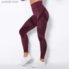 Kadın Tozluklar İçi Boş Kalça Kaldırma Seksi Taytlar Kadın Dikişsiz Elastik Sıkı İnşa Yüksek Bel Stripe Pants Pant Push Up Fitness Leggins T231104