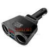 3.1A Dual USB Car Charger 2 Port LCD Display 12-24V Cigarette Socket Lighter Fast Car Charger Power Adapter Car Styling Car-Charge Car-Charger Quick Charging Free ship