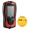 Fish Finder Lucky Sonar Fish Finder FF1108-1CWLA Перезаряжаемый беспроводной датчик 45 млн. Глубина воды Эхо Эхо Рыбалка Портативная рыба