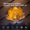 Nowatorskie oświetlenie na zewnątrz Lotus Solar Light Floating Flowing Pond Decoration Dekoracja Pływa basen Wedding Landscape Ścieżka P230403