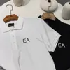 남성 폴로 셔츠 여성 골프 셔츠 디자이너면 폴로 티 23SS 최고 품질의 편지 인쇄 인쇄 EA 럭셔리 브랜드 짧은 슬리브 폴로 셔츠 비즈니스 레저 셔츠
