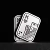 Party Favor Poker Fidget Slider Magnetisk Rostfritt Stål Push Card Metall EDC Hand Rotation Leksak Autism Sensor Tryckavlastning 230404