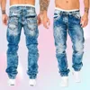 Men039s jeans homem reto vintage lavagem denim calças primavera verão namorado baggy homens streetwear cacual designer cowboy calças 4135198838