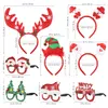 Christmas Decorations Headbands Sunglasses Novelty Party Decoration Reindeer Hair Bands Santa Accessories For Kids Adts Assorted Style Am4Po