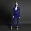 Women's Two Piece Pants Suit Shawl Collar Double Breasted Luxury Birthday Prom Custom Slim Dress Pant Sets Chic And Elegant Woman Set Top