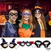 Décoration de fête Big Halloween Lunettes pour faveurs Pack de 12 lunettes Cadre Décorations Citrouille Lunettes de soleil Po Booth Props Drop Deliv Amtc8