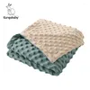 Coperte Kangobaby #My Soft Life# Autunno Inverno Super confortevole Bubble Flanella Born Swaddle Coperta Asciugamano da bagno per bambini Trapunta per neonati