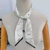 Sarongs mode luxe sjaalketen bloemenprint 90 cm lange kleine vrouw decorion haar hoofdband sjaals voor tassen bandeaux gratis verzending p230403