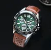 Designer Men Quartz movement Watches Stainless steel Watch Classic Leather Watchband Wristwatch