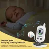 Babyphones, Video-Babyphone mit Kamera, automatische Nachtsicht, Zwei-Wege-Gespräch, Temperaturüberwachung, Schlaflieder, Monitor, tragbare Babyprodukte, Q231104