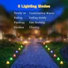 Nowatorskie oświetlenie LED Solar Lights Outdoor Wodoodporny krajobraz Fairy Garland Lampa sznurka na podwórko Lawn Patio Dekoracja świąteczna P230403