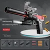 Haute Configuration G18 Pistolet Balles Molles Jouets Pistolet Shell Éjection Lampe De Poche Infrarouge Collimateur Tirer Jeux De Plein Air Pistolet Manuel Pour Adultes Garçons 2048