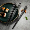 КОЛОЖНЫЕ ПАРКИСКИ 5 Пары изысканные суши -китайские кухонные принадлежности корейские многоразовые посуду высокотемпературные подарок