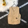 Heren Down Parkas Vesten Men Summer Retro Baggy Japanse mode mouwloos ontwerp High Street Harajuku Tieners All Match Ulzzang Studenten 230403