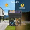 Novità Illuminazione Smart Solar LED Luce esterna Impermeabile Decorazione del giardino Lampada da parete per recinzione Balcone passerella Lampade paesaggistiche Lampada da parete solare P230403