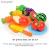 Kuchnie bawią się żywność Nowe dla dzieci Warzywa i owoce Wczesna edukacja Dzieci Zabaw domowe zabawki dla dzieci
