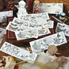 Hediye Sargısı 40 PCS Vintage Bitki Çıkartmaları Kitap Yapıştırıcı DIY Sticker Scrapbooking Kolaj Malzeme El Yapımı Junk Dergi Malzemeleri