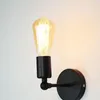 Lampy ścienne nowoczesne lampy przemysłowe vintage retro czarne żelazne kinkiety światła do domowego salonu dekoracja sypialni sypialnia