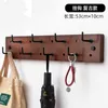 Hooks Rails Hanger Wall Mounted Hallway Key Hanger Coat Hook Hanger Entry Shelf with Hook and Clock for Home Decoration 230404