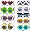 Party Decoration Luau Sunglasses Hawaiian Tropical Glasses Funny Summer Po Props Beach Favors Supplies Drop Delivery Am92L