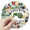 50PCS Farm Tractor Stickers Cartoon Farmer Drive Graffiti Stickers Mixed Phone Case Luggage Waterproof Decal