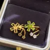 Orecchini a lobo Gioielleria raffinata Argento sterling 925 Pietra preziosa naturale peridoto per le donne Regalo per feste Ragazza Sposarsi Si è fidanzata