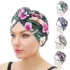 Nouvelles femmes fleur de fleur musulman turban torsion nœud indien hat dames chimio cancer cancer bandanas hier foulard intérieur hijabs pour capuchon