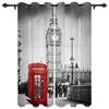 Curtain Tower of London UK Big Ben Curtaines For Bedroom Living Room Drapes Kitchen Children's Window Modern Home Decor